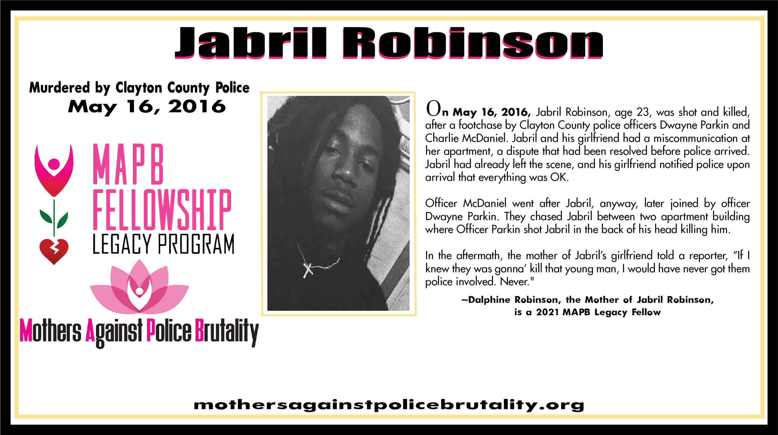 Jabril Robinson Angelversary
